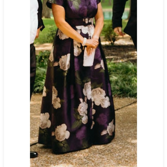 Beautiful Oak Hall Twilight Blooms Dress Sz. 12 - Picture 8 of 10